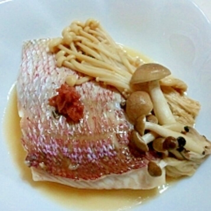 あっさり美味しい白身魚梅蒸し